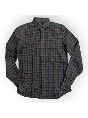 Z Zegna Plaid Button Down Shirt Size 15 38